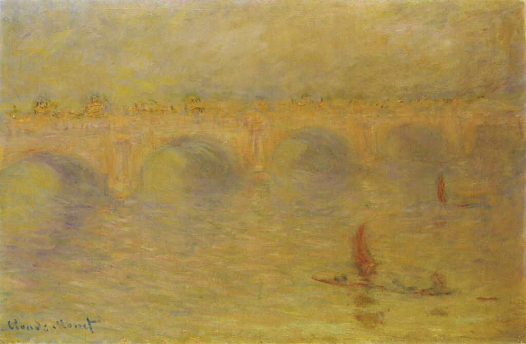Waterloo Bridge, Sunlight Effect (1902) - Claude Monet Tablo