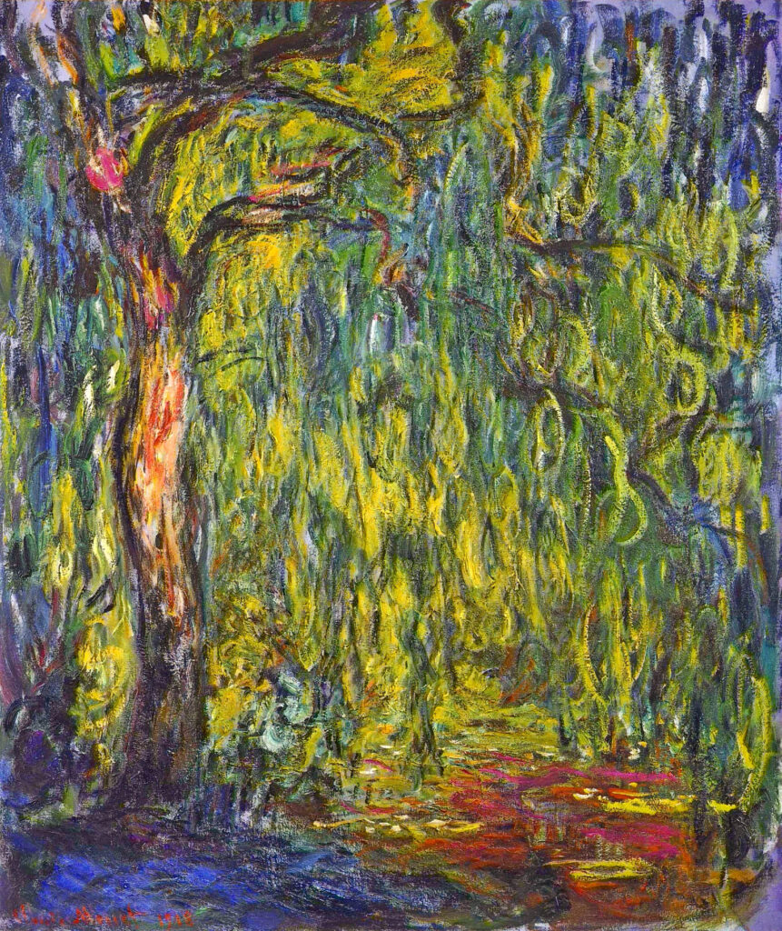 Weeping Willow (1918) - Claude Monet Tablo