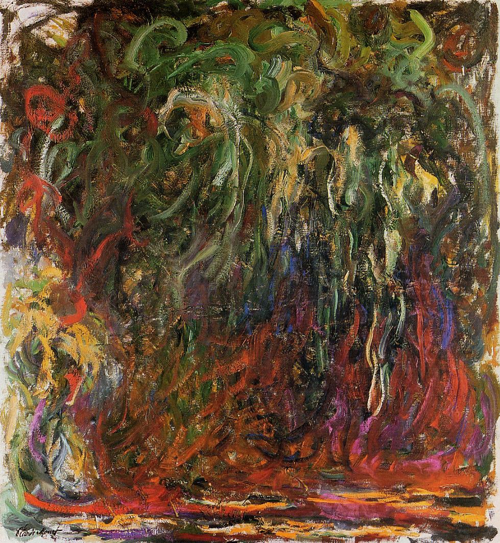 Weeping Willow, Giverny (1920) - Claude Monet Tablo