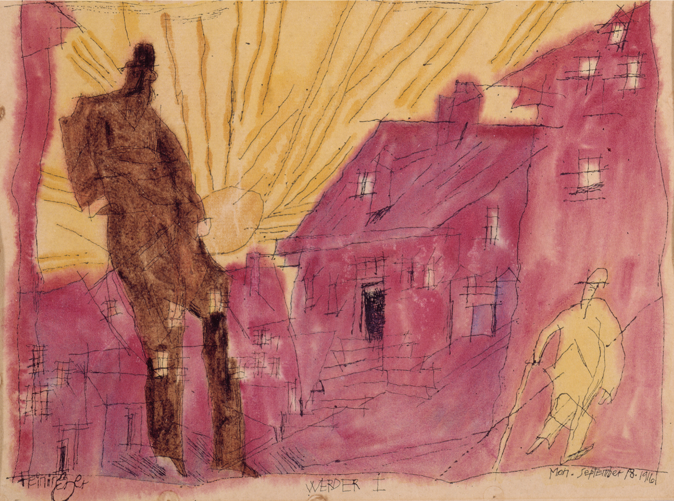 Werther I (1916) - Lyonel Feininger Tablo