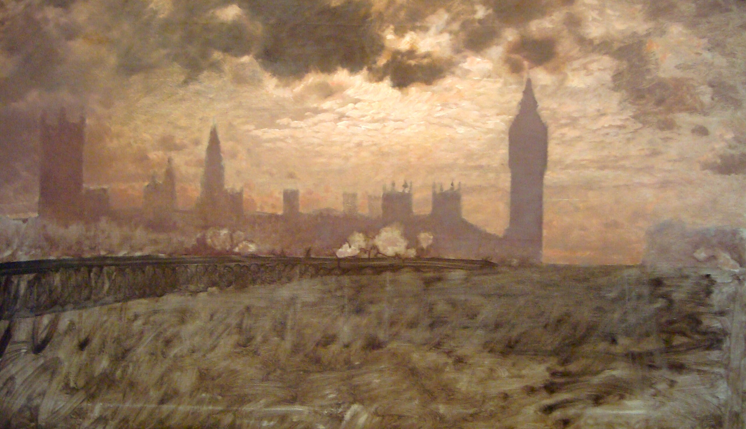 Westminster Bridge (1878) - Giuseppe De Nittis Tablo