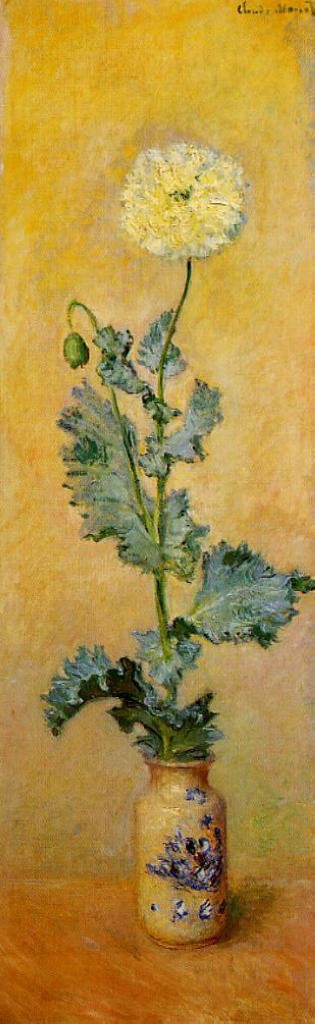 White Poppy (1883) - Claude Monet Tablo