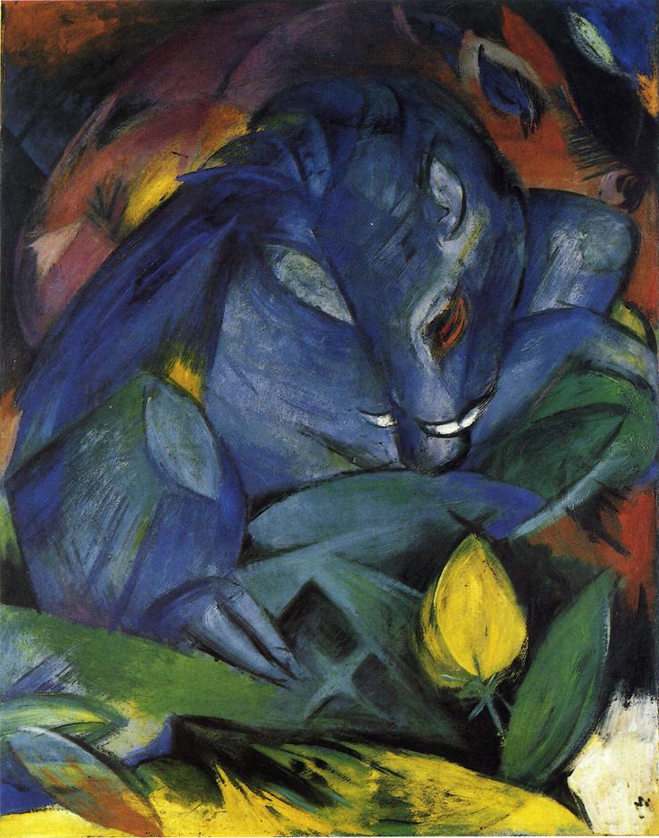 Wild Pigs (Boar and sow) (1913) - Franz Marc Tablo
