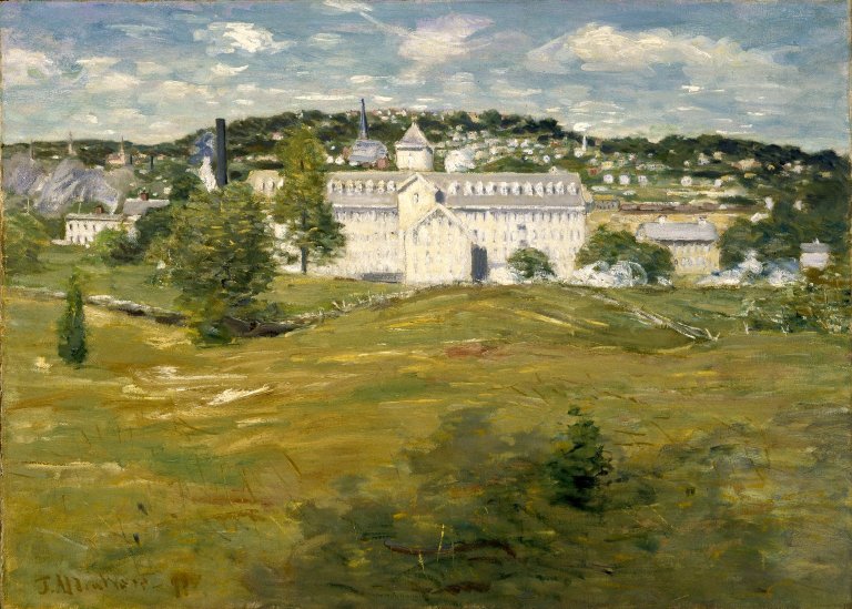 Willimantic Thread Factory (1893) - Julian Alden Weir Tablo