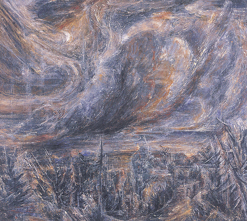 Windy Night Sky (1944) - Albert Bloch Tablo