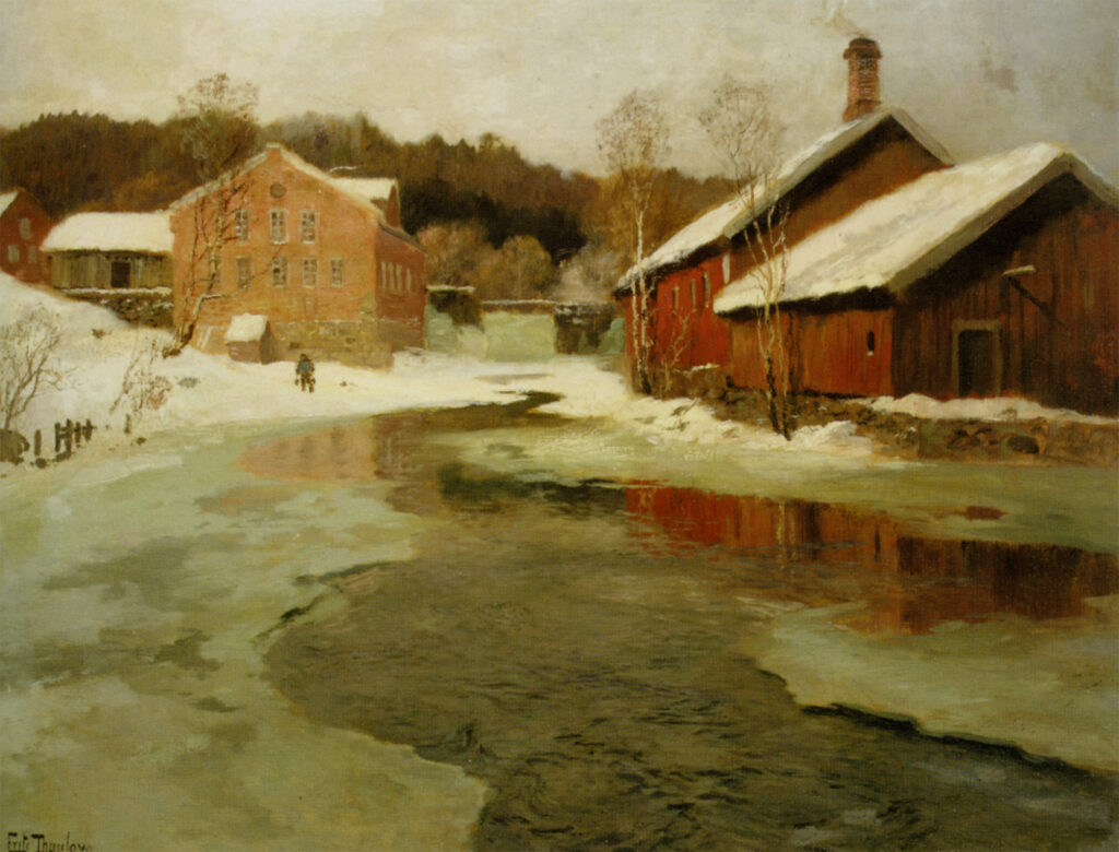 Winter – Frits Thaulow Tablo