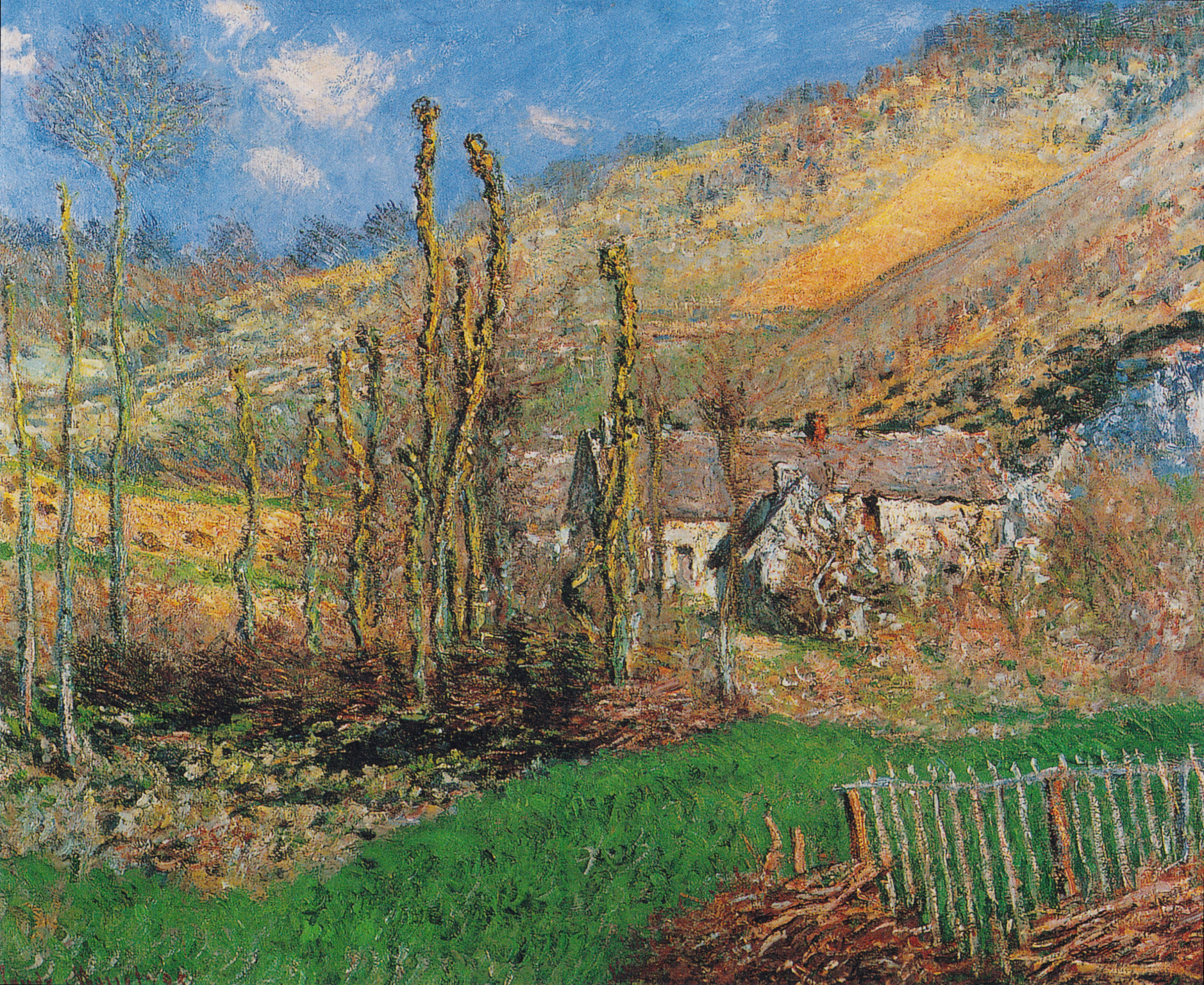 Winter Landscape at the Val de Falaise (1885) - Claude Monet Tablo
