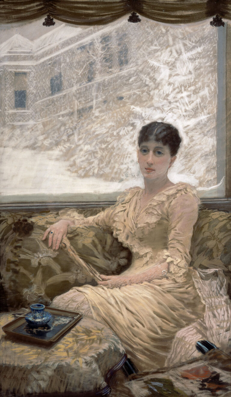 Winter day (1882) – Giuseppe De Nittis Tablo