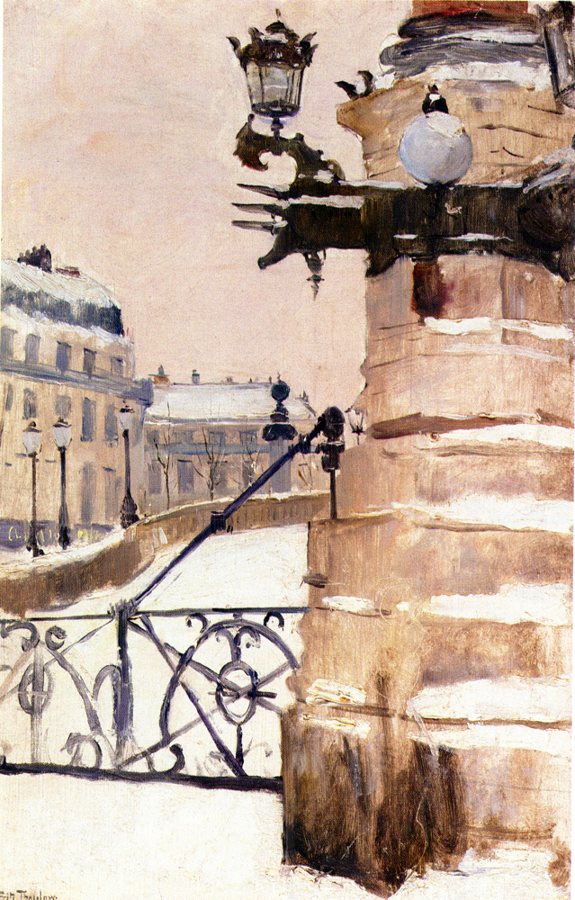 Winter in Paris - Frits Thaulow Tablo