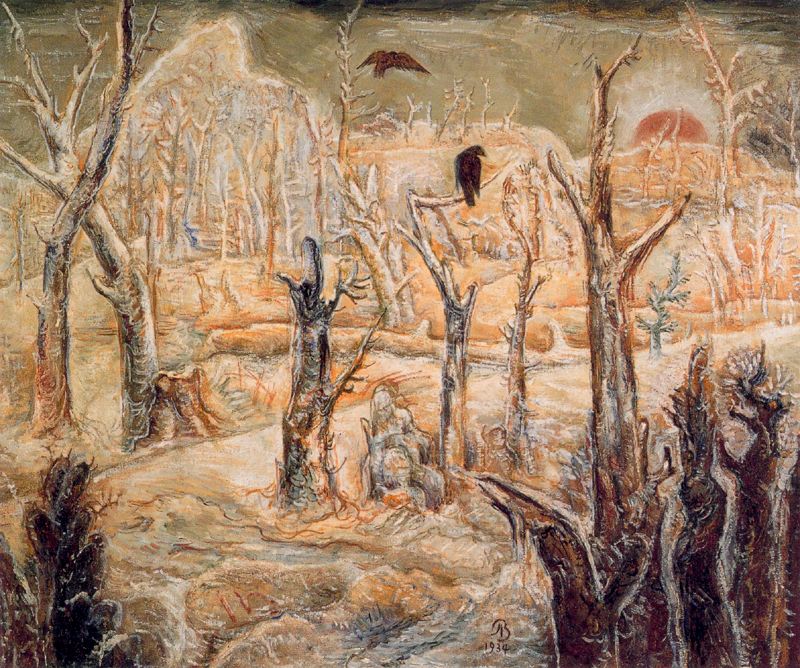 Winter in the dead wood (1938) - Albert Bloch Tablo