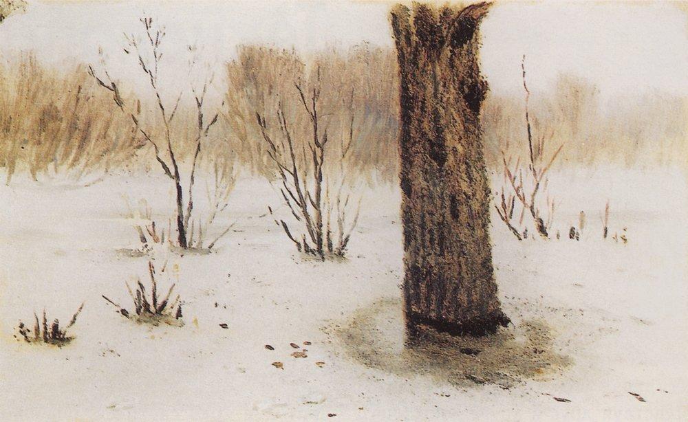 Winter. Thaw (1895) - Arkhip Kuindzhi Tablo