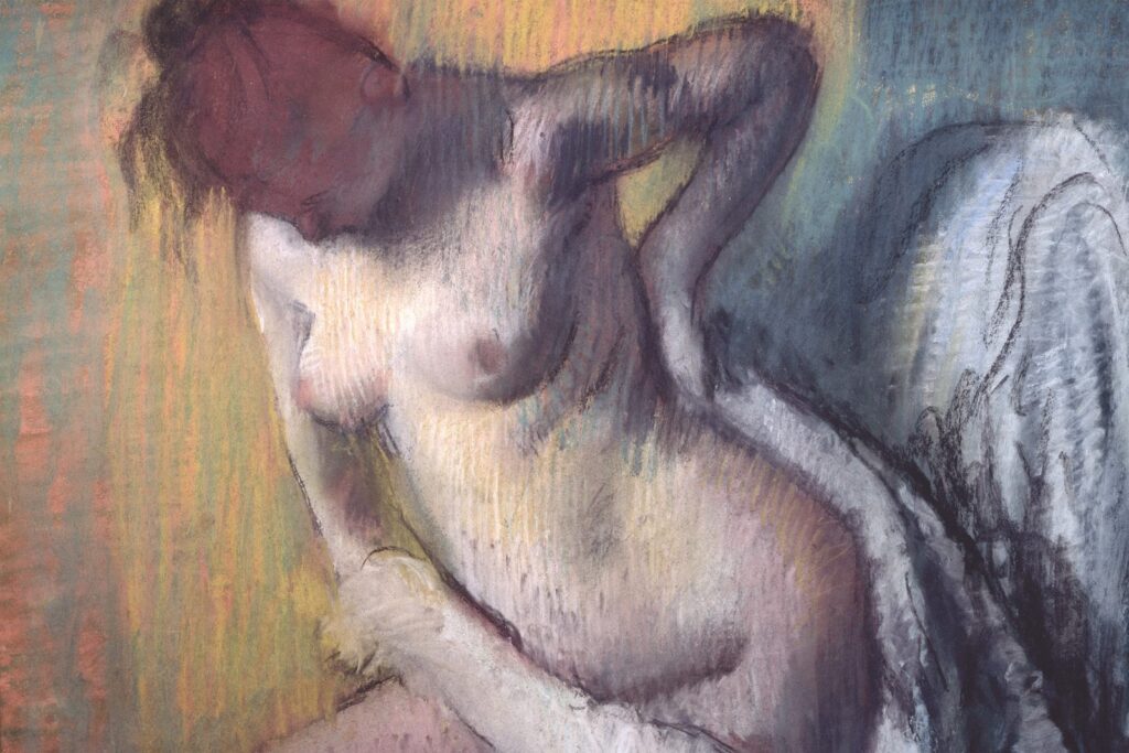 Woman Drying Herself (1886) - Edgar Degas Tablo