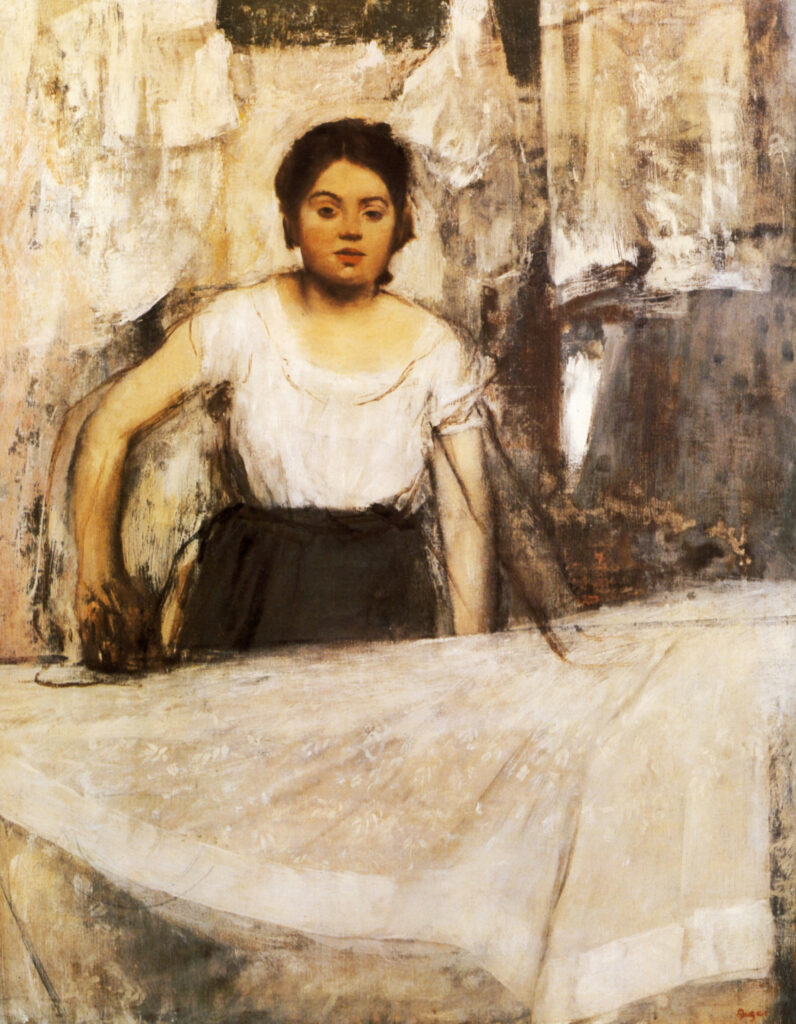 Woman Ironing (1869) - Edgar Degas Tablo