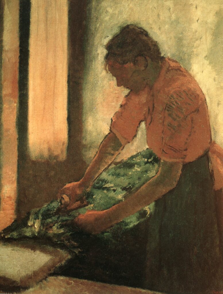 Woman Ironing (1884) - Edgar Degas Tablo