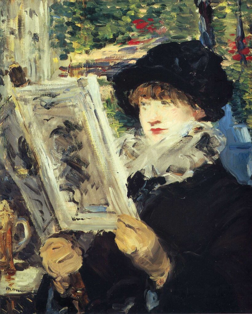 Woman Reading (1879) - Edouard Manet Tablo