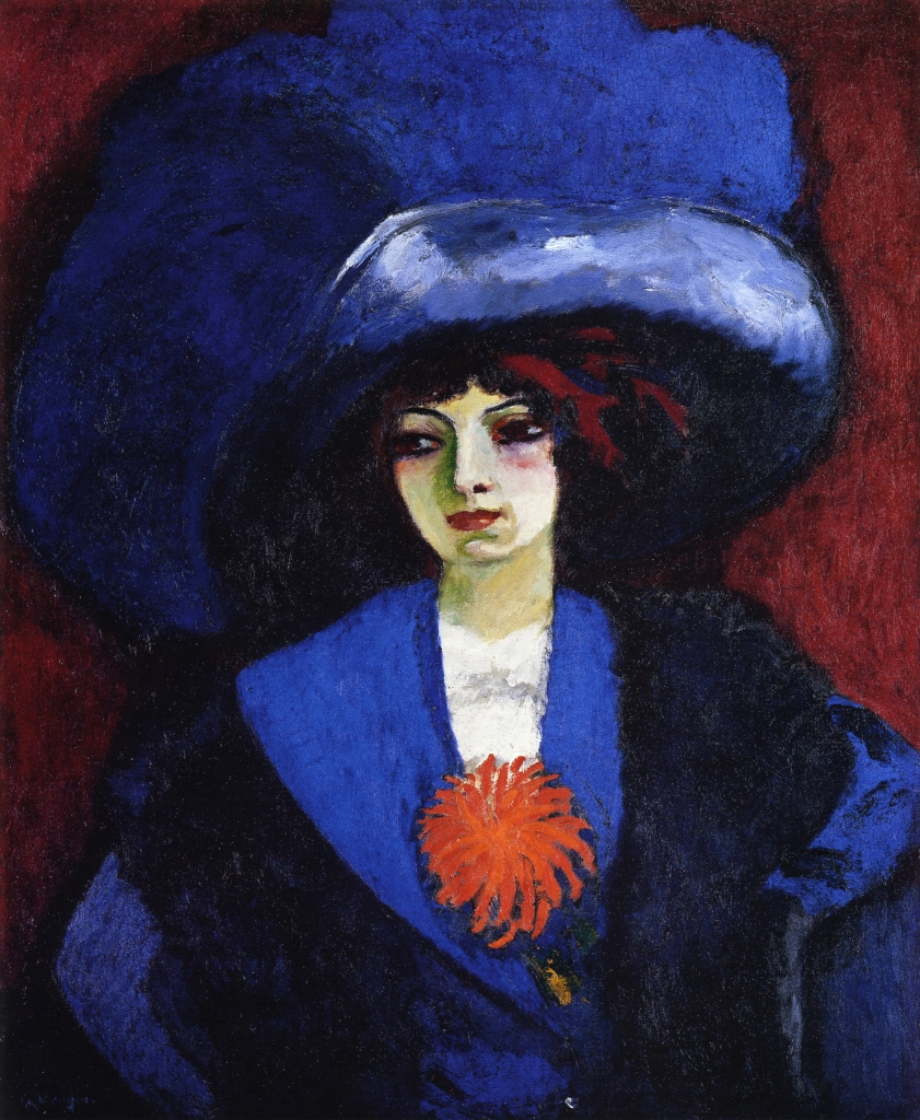 Woman With Blue Hat (1912) - Kees van Dongen Tablo