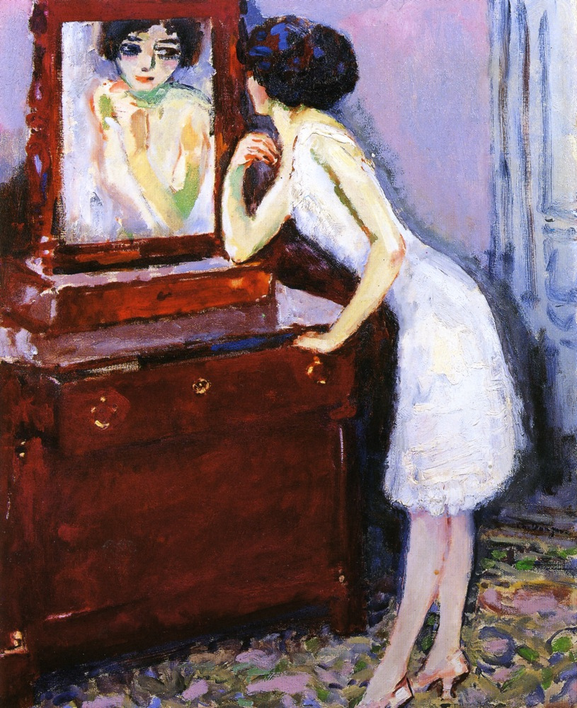 Woman before a mirror (1908) - Kees van Dongen Tablo