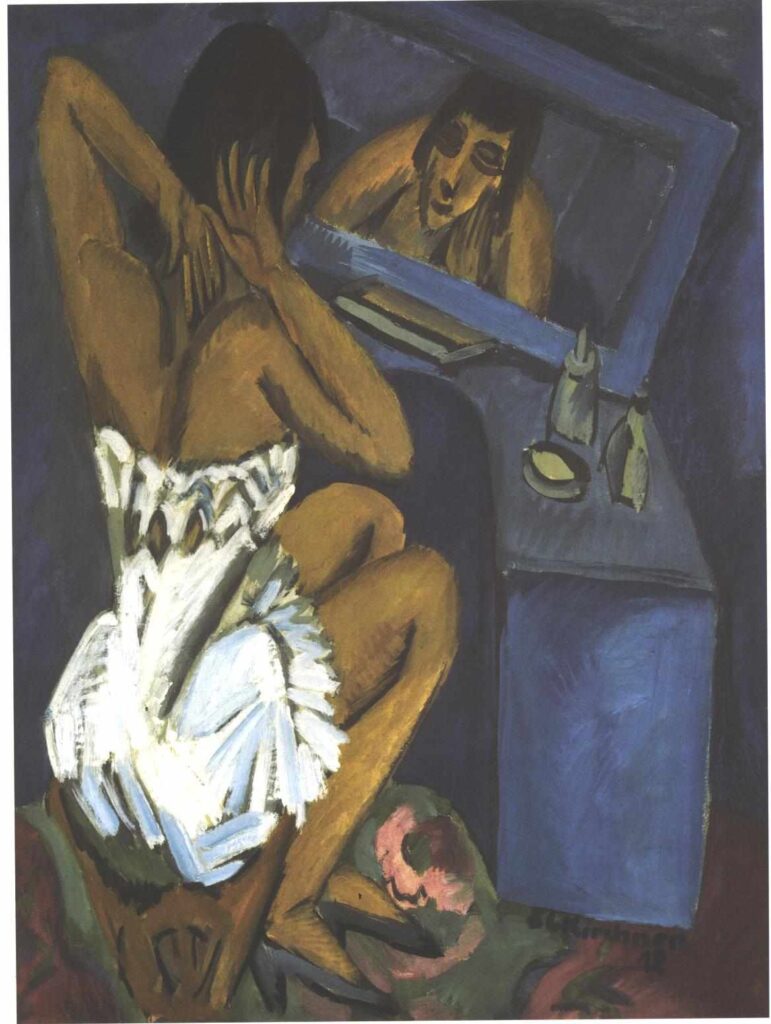 Woman before the Mirror (1912) - Ernst Ludwig Kirchner Tablo