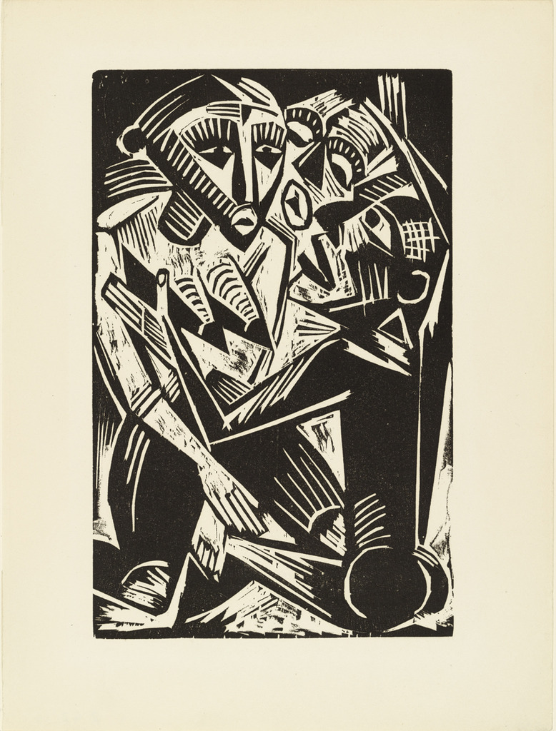 Woman desired by Man (1919) - Max Pechstein Tablo