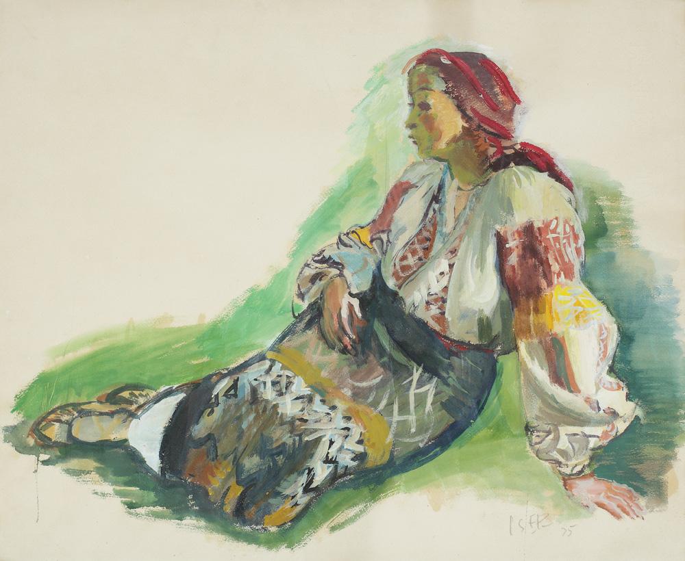 Woman from Muscel (1935) - Iosif Iser Tablo