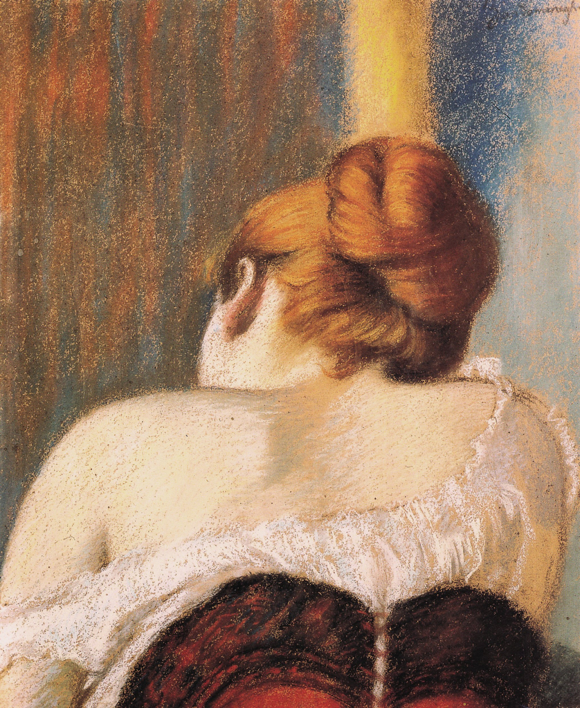 Woman in corset (1900) - Federico Zandomeneghi Tablo