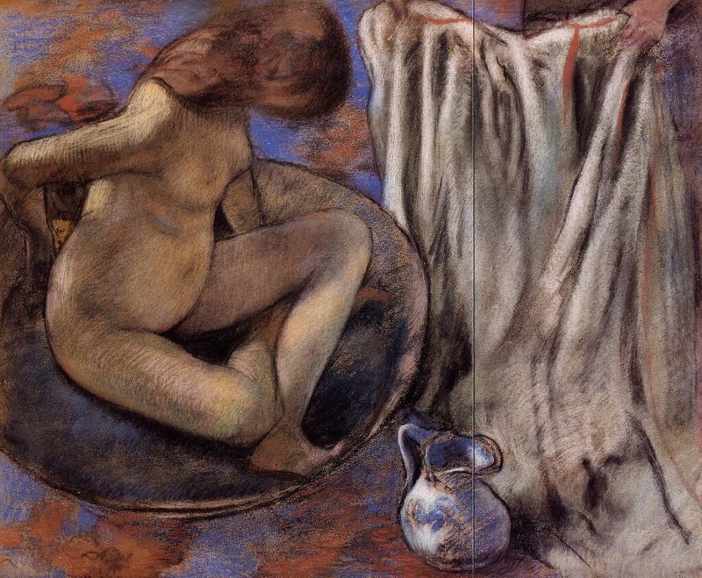 Woman in the Tub (1884) – Edgar Degas Tablo
