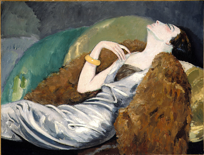 Woman on Sofa (1930) - Kees van Dongen Tablo