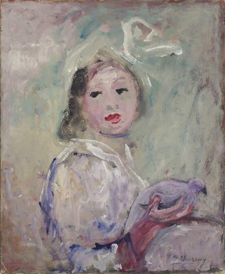 Woman with Bird (1920) - Émilie Charmy Tablo