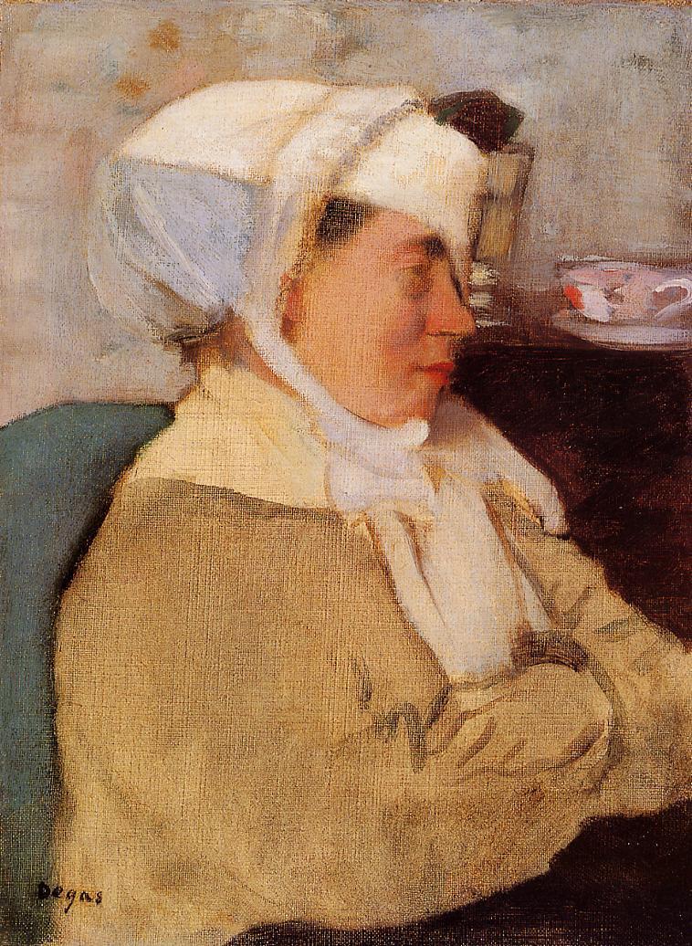 Woman with a Bandage (1871) - Edgar Degas Tablo