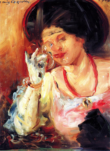 Woman with a Glass of Wine (1908) - Lovis Corinth Tablo