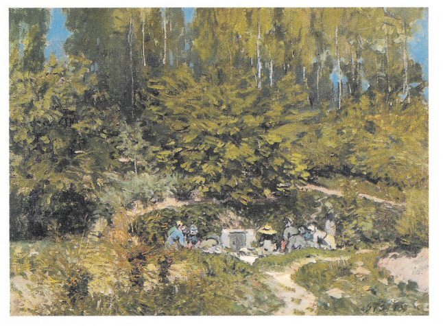 Women Laudering (1876) - Alfred Sisley Tablo