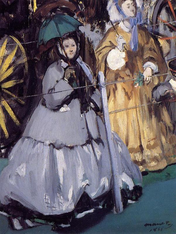Women at the Races (1865) - Edouard Manet Tablo