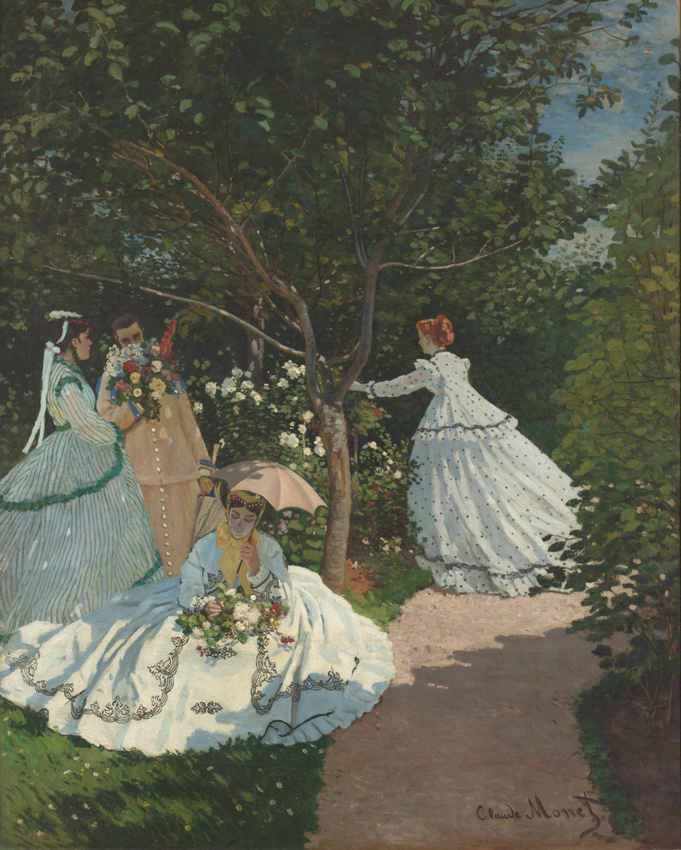 Women in the garden (1866) - Claude Monet Tablo