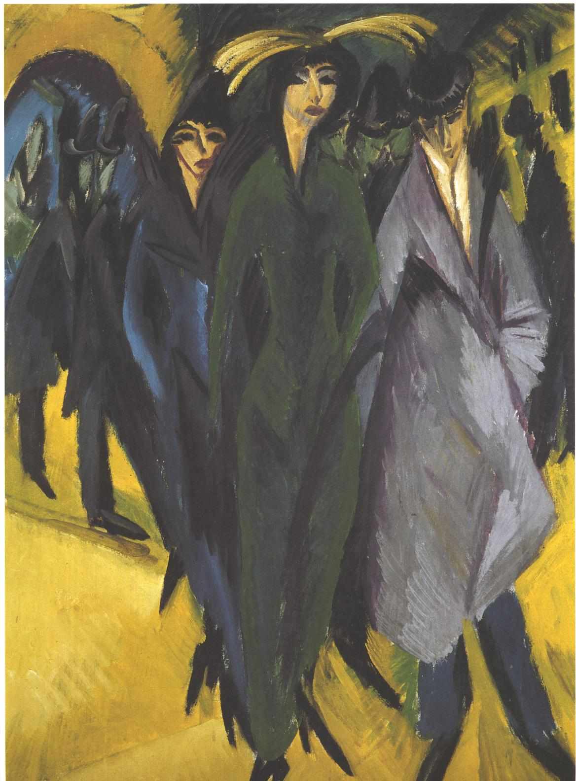 Women on the Street (1915) - Ernst Ludwig Kirchner Tablo