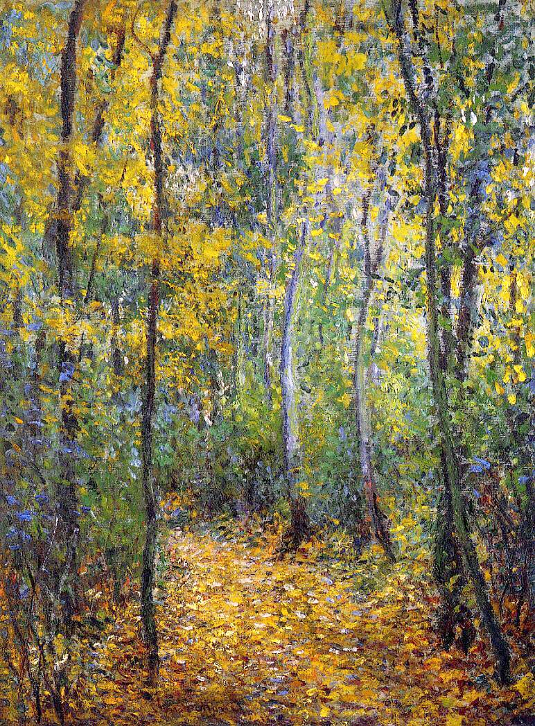 Wood Lane (1876) - Claude Monet Tablo