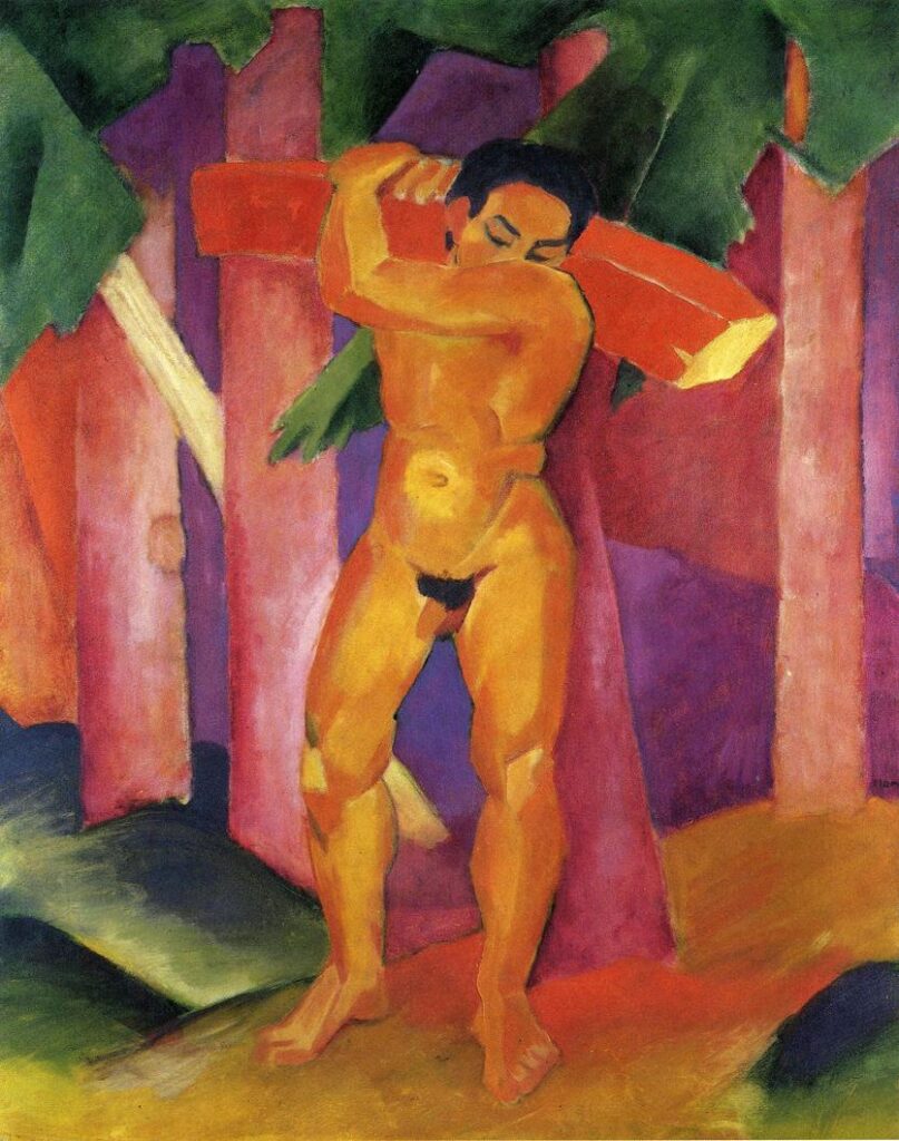 Woodcutter (1911) - Franz Marc Tablo