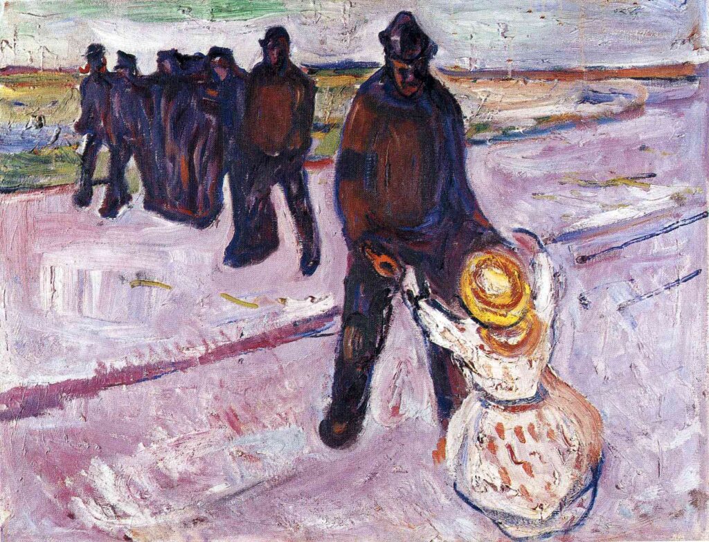 Worker and Child (1908) - Edvard Munch Tablo