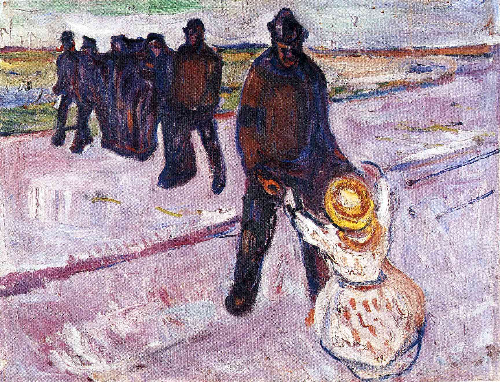 Worker and Child (1908) - Edvard Munch Tablo