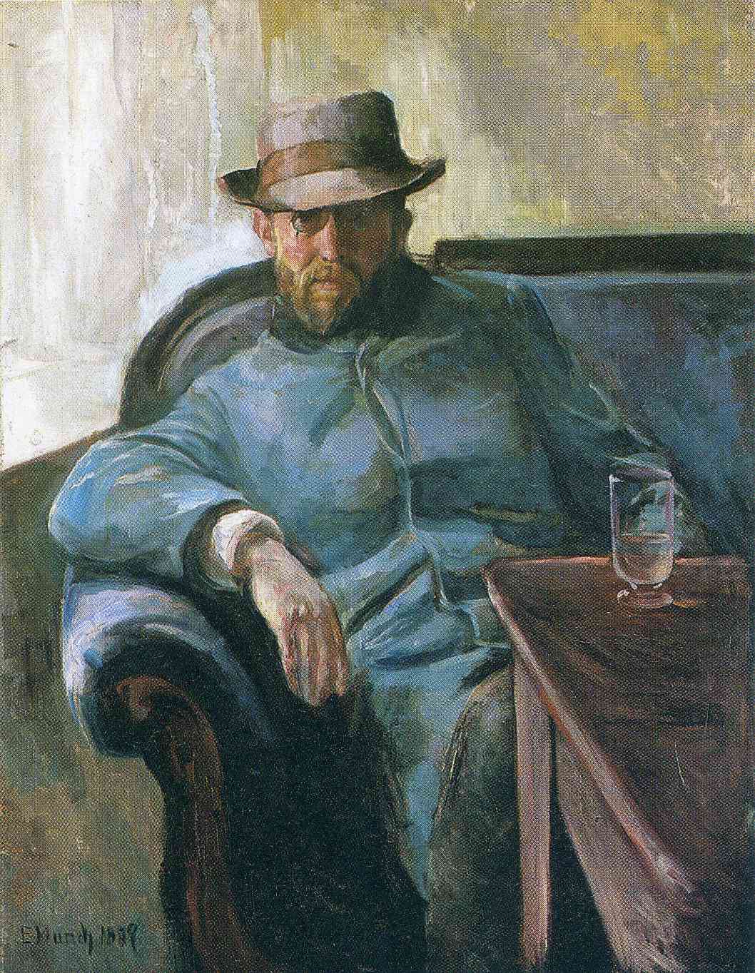 Writer Hans Jaeger (1889) - Edvard Munch Tablo