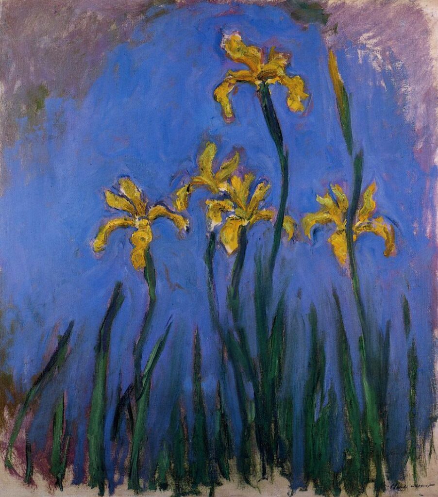 Yellow Irises (1914) - Claude Monet Tablo