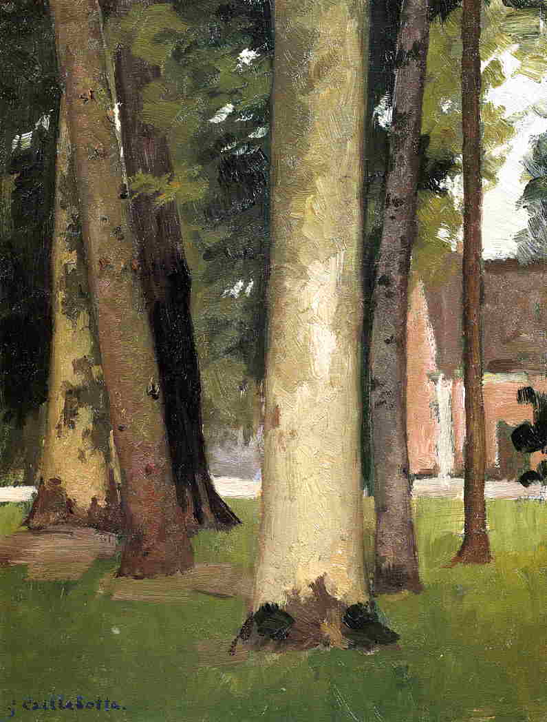 Yerres, Through the Grove, the Ornamental Farm (1871) - Gustave Caillebotte Tablo