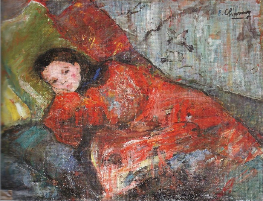 Young Girl Reclining (1897) - Émilie Charmy Tablo