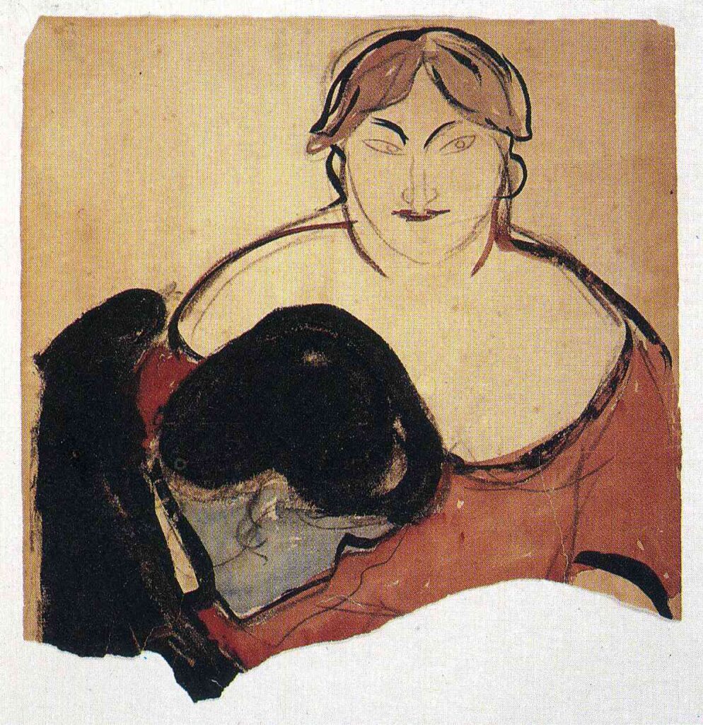 Young Man and Prostitute (1893) - Edvard Munch Tablo