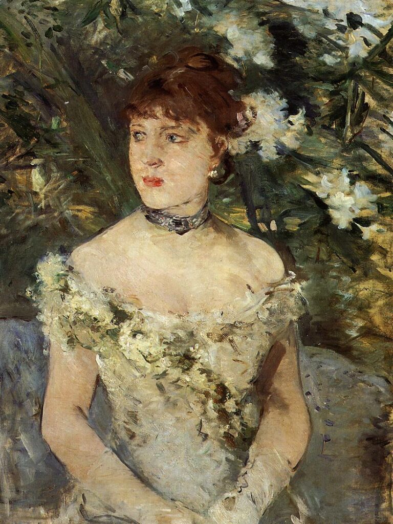 Young girl in a ball gown (1879) – Berthe Morisot Tablo
