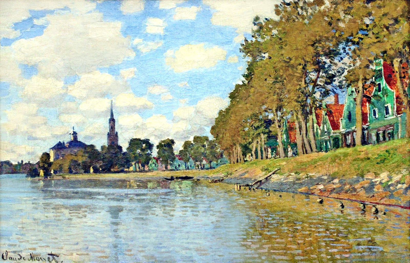 Zaandam (1871) - Claude Monet Tablo