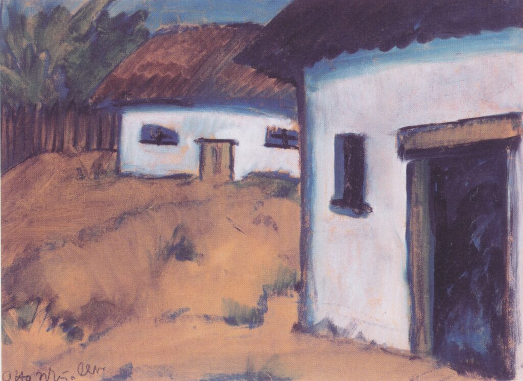 Zigeunerhütten (1928) - Otto Mueller Tablo