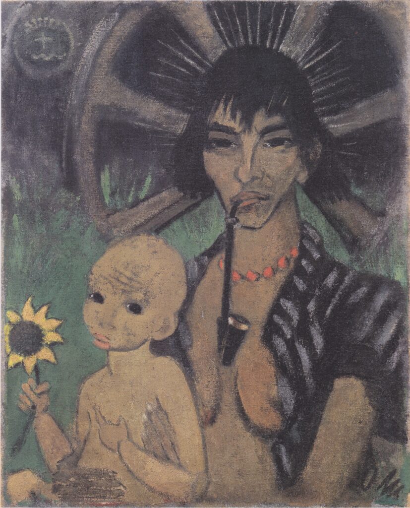 Zigeunermadonna (1926) - Otto Mueller Tablo