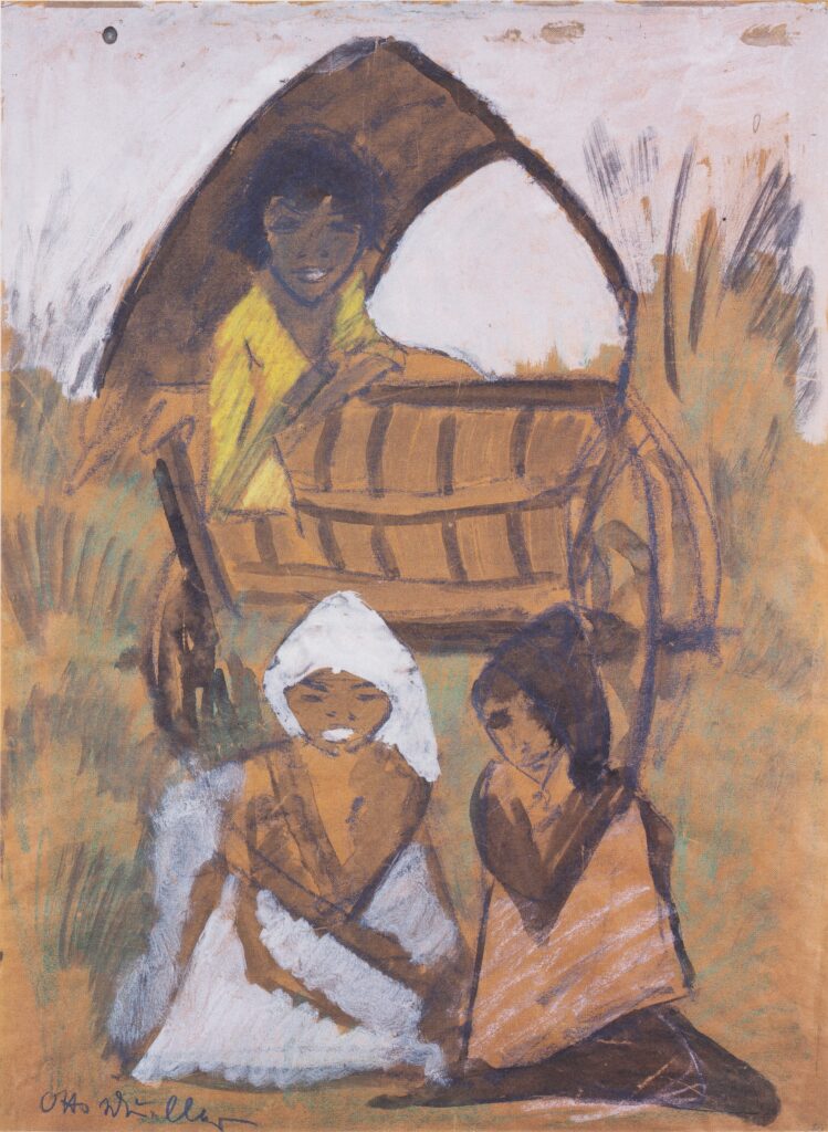 Zigeunerwagen (1927) - Otto Mueller Tablo