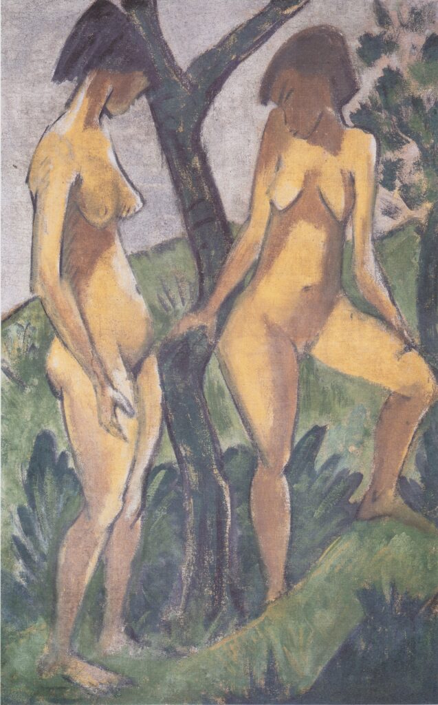 Zwei Mädchen (1927) - Otto Mueller Tablo
