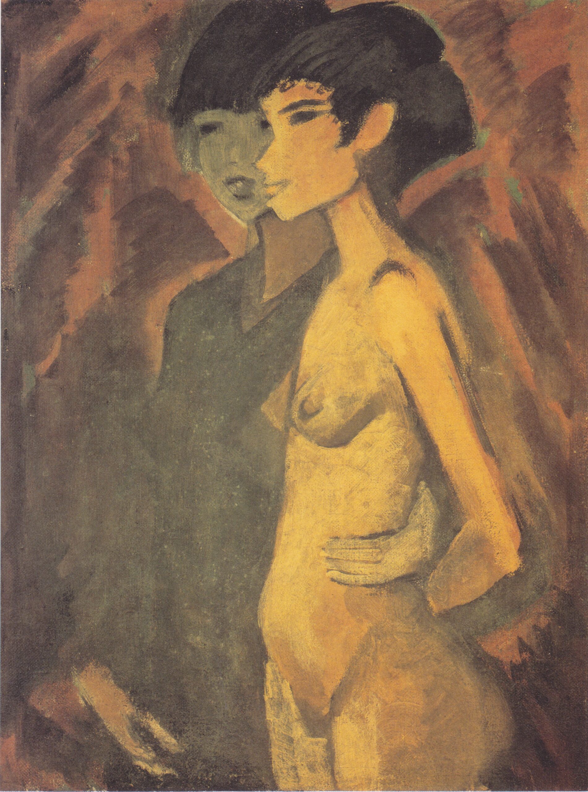 Zwei Zigeunerinnen (1923) - Otto Mueller Tablo